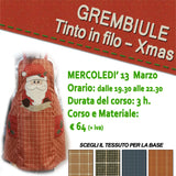 CORSO GREMBIULE TINTO IN FILO