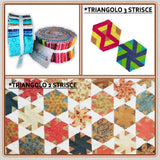 CORSO JELLY ROLL QUILT - MAGIC TRIANGLE --- domenica 13 ottobre