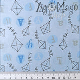 PACKT04 - Pacchetto Tessuti Baby Azzurro 3 pz - 30x110 cm.