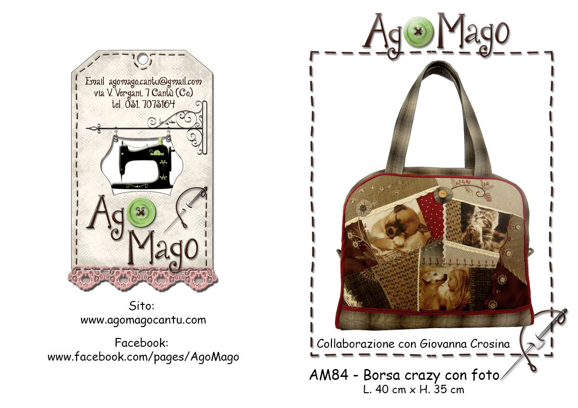 Cartamodello Borsa Crazy AM84