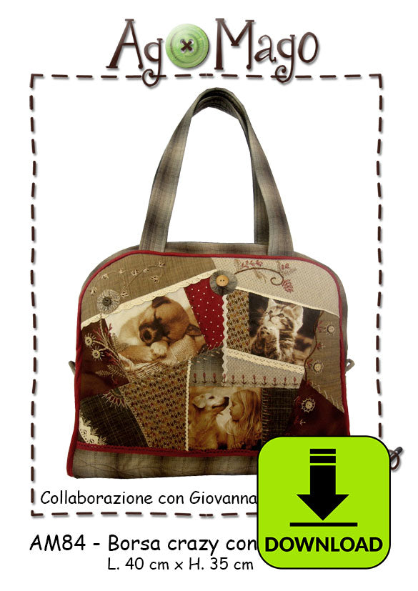 Cartamodello Borsa Crazy AM84